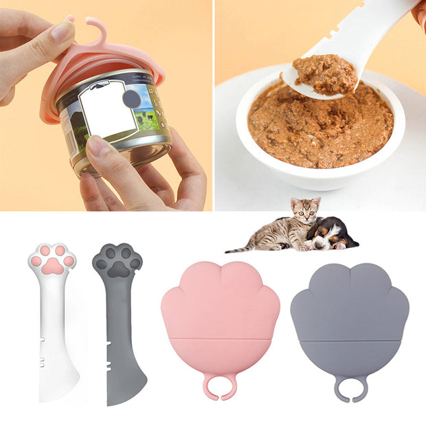 Cuillère multifonction pour animaux de compagnie, ouvre-bocal, alimentation pour chiots, mélange, cuillère humide et sèche, accessoires pour chat et chien, mangeoire, pelle, vaisselle pour animaux de compagnie ...