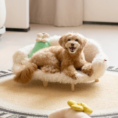 Holz-Haustierbett Zwinger Hunde und Katzen Bett Luxus-Katzenbett Haustier-Sicherheitsbett Bett Kleine Größe Medium Hund