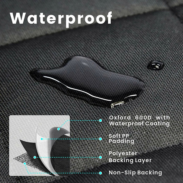 Sitzbezug für hinten, für Auto, Haustier, Hund, Reise, wasserdicht, Bankschutz, Luxus, Schwarz