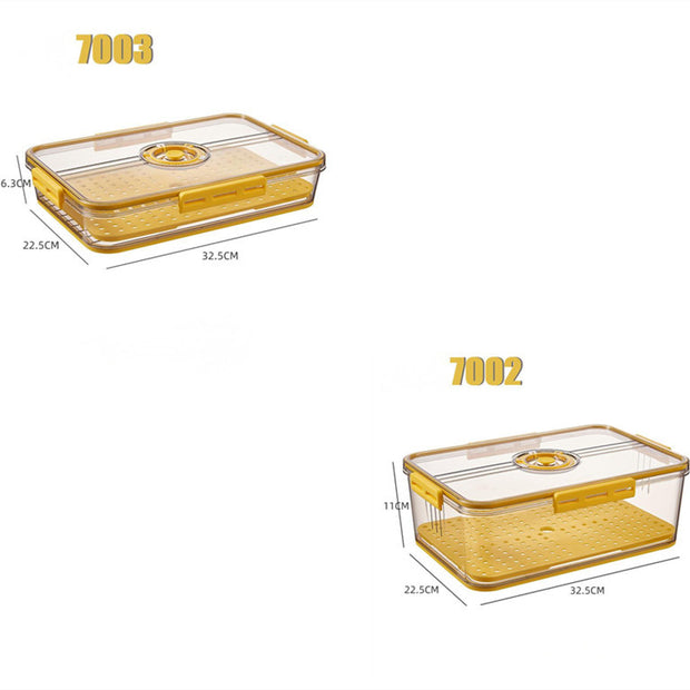 Boîte de rangement pour réfrigérateur Boîte de rangement transparente en plastique PET de qualité alimentaire