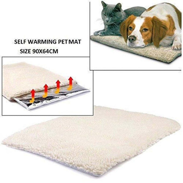 Selbsterwärmende Hunde- und Katzendecke, Haustierbett, thermisch waschbar, keine Heizdecke, superweiche Welpen-/Kätzchendecke, Bettmatte 