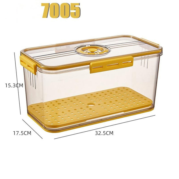 Boîte de rangement pour réfrigérateur Boîte de rangement transparente en plastique PET de qualité alimentaire