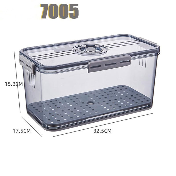 Boîte de rangement pour réfrigérateur Boîte de rangement transparente en plastique PET de qualité alimentaire