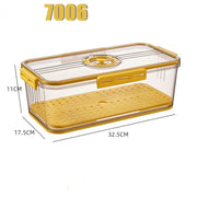 Boîte de rangement pour réfrigérateur Boîte de rangement transparente en plastique PET de qualité alimentaire