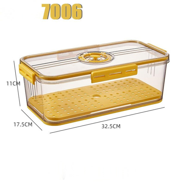 Boîte de rangement pour réfrigérateur Boîte de rangement transparente en plastique PET de qualité alimentaire