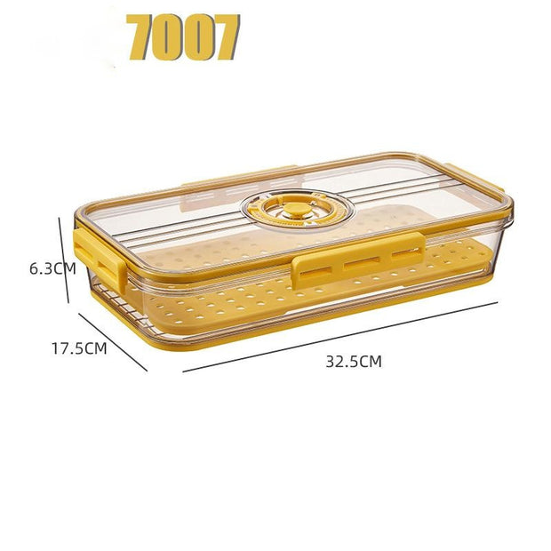 Boîte de rangement pour réfrigérateur Boîte de rangement transparente en plastique PET de qualité alimentaire